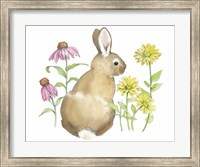 Framed Wildflower Bunnies I