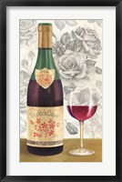 Framed Wine and Roses I