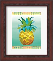 Framed Island Time Pineapples VI