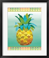 Framed Island Time Pineapples VI