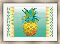 Framed Island Time Pineapples III