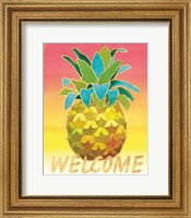 Framed Island Time Pineapples V