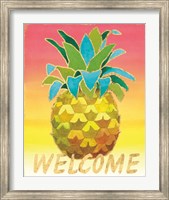 Framed Island Time Pineapples V