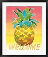 Framed Island Time Pineapples V
