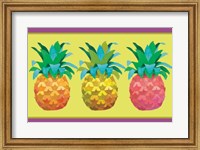 Framed Island Time Pineapples I