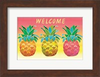 Framed Island Time Pineapples II
