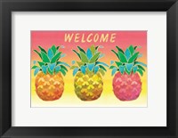 Framed Island Time Pineapples II