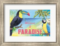 Framed Island Time Toucan