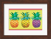 Framed Island Time Pineapples