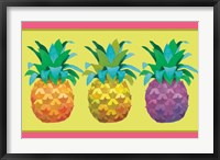 Framed Island Time Pineapples