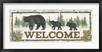 Framed Family Cabin Welcome