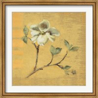 Framed Dogwood Blossom on Gold