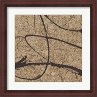 Framed Contemporary Scroll Square III