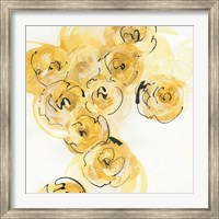 Framed Yellow Roses Anew I B