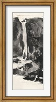 Framed Sumi Waterfall View I