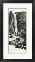 Framed Sumi Waterfall View I