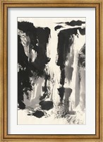 Framed Sumi Waterfall View IV