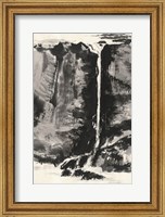 Framed Sumi Waterfall View III