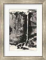 Framed Sumi Waterfall View III