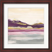 Framed Purple Rock Dawn II Gold