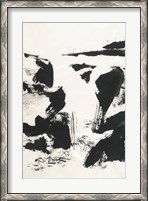 Framed Sumi Waterfall VI