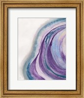 Framed Watercolor Geode I