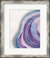 Framed Watercolor Geode I