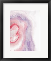 Framed Watercolor Geode VIII