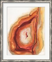 Framed Watercolor Geode V