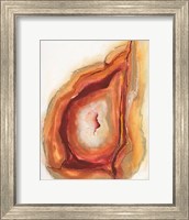 Framed Watercolor Geode V