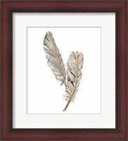 Framed Gold Feathers VIII