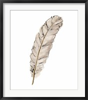 Framed Gold Feathers IX