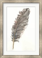 Framed Gold Feathers VII