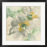Framed Silver Quince I Teal