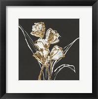 Gilded Tulips Framed Print