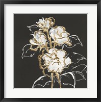Framed Gilded Roses