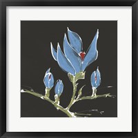 Magnolia on Black I Framed Print