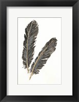 Framed Gold Feathers IV