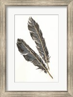 Framed Gold Feathers III