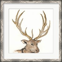 Framed Gilded Elk
