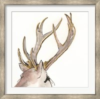 Framed Gilded Deer