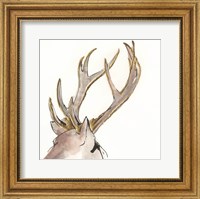 Framed Gilded Deer