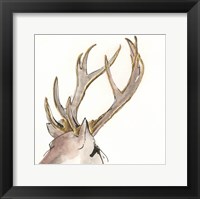 Framed Gilded Deer