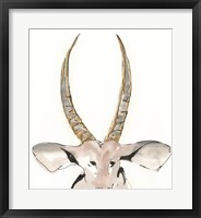Framed Gilded Antelope