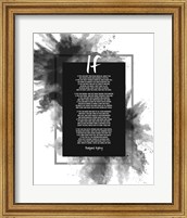 Framed If by Rudyard Kipling - Powder Explosion Gray