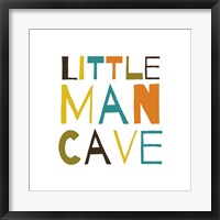 Framed Little Man Cave Warm Color Palette