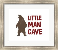 Framed Little Man Cave Standing Bear Color