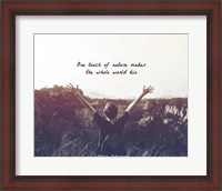 Framed One Touch of Nature Shakespeare Hiker Grayscale