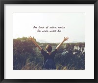 Framed One Touch of Nature Shakespeare Hiker Color