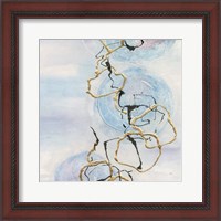 Framed 'Abstract Lines on Pastel II' border=